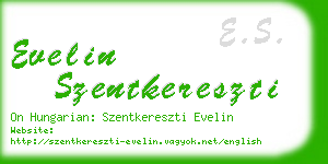 evelin szentkereszti business card